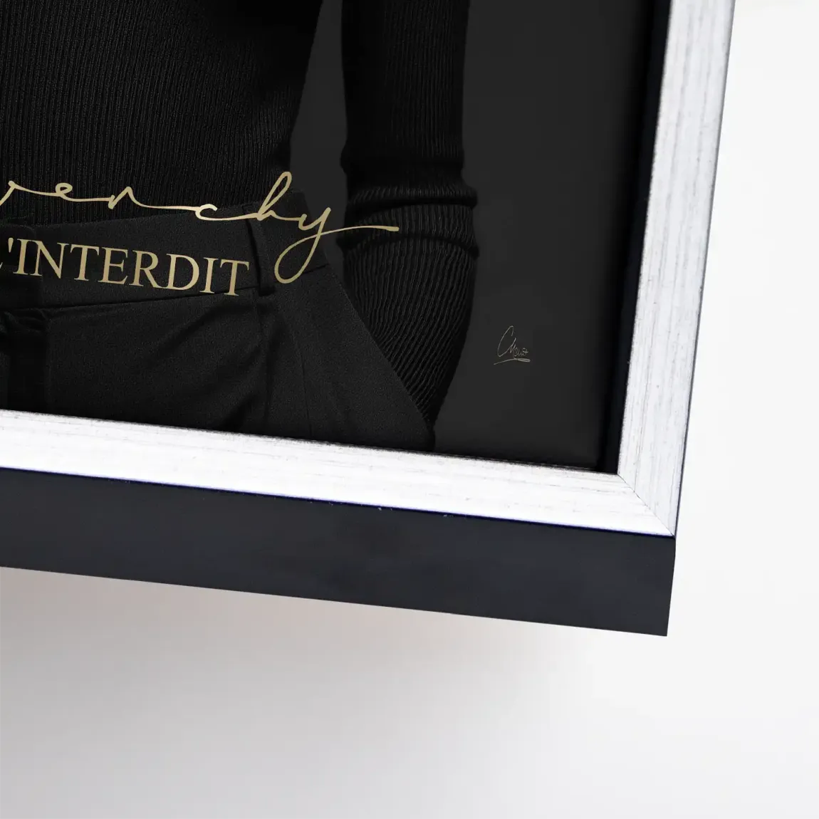 Audrey Givenchy Noir Leinwand Bild