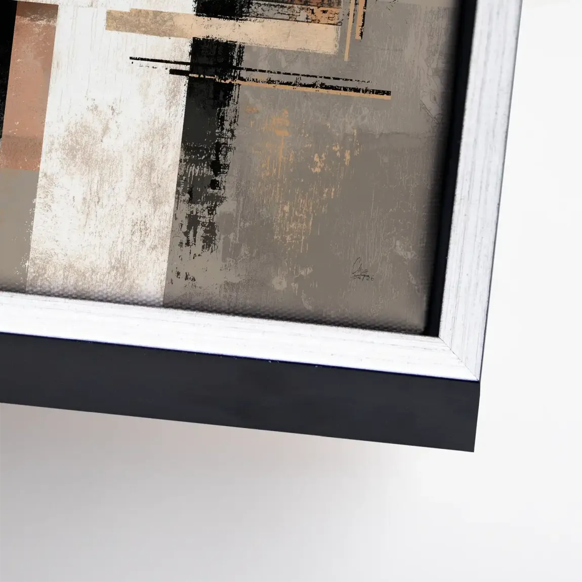 Goldene Geometrie Leinwand Bild