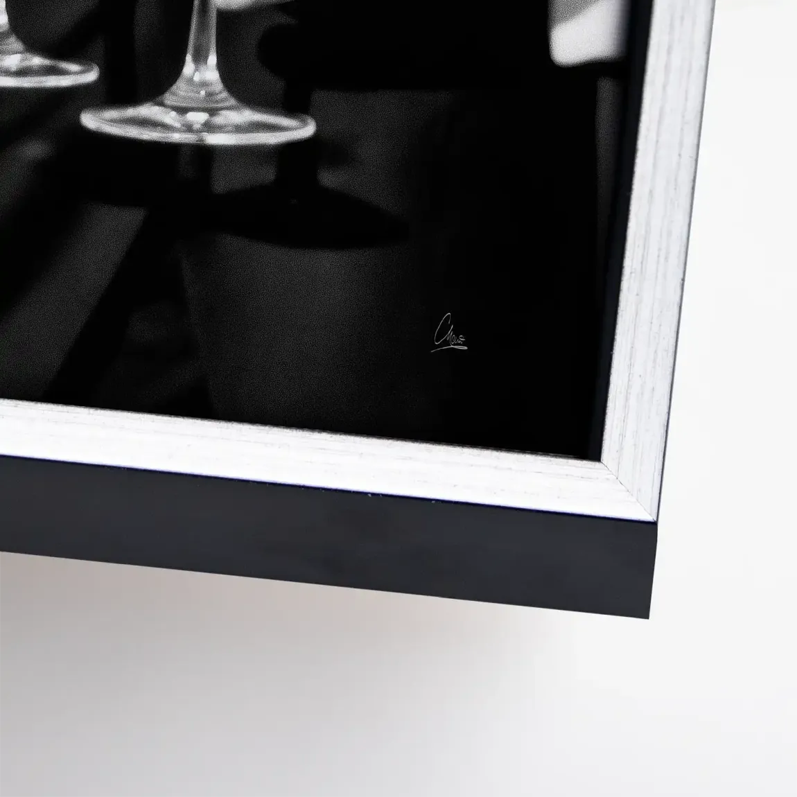 Gentleman Noire Leinwand Bild