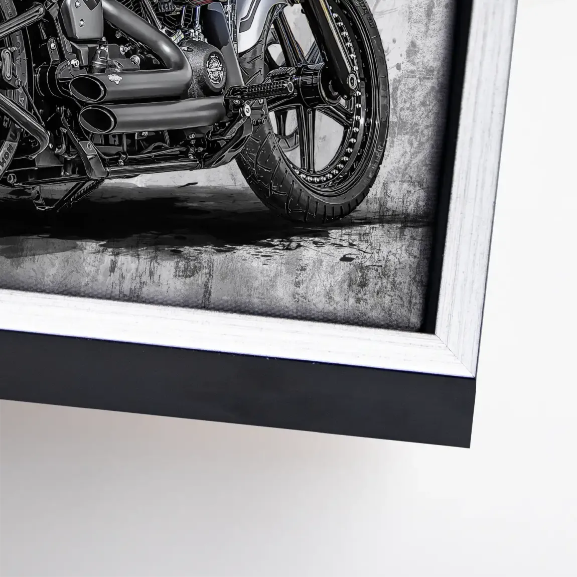 Harley Road Pop Art Leinwand Bild