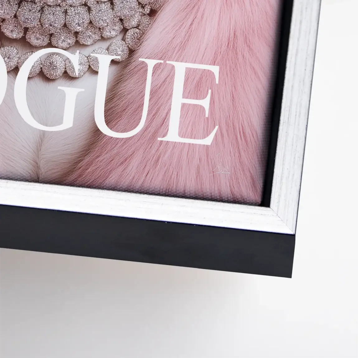 Bulldogge Vogue Leinwand Bild