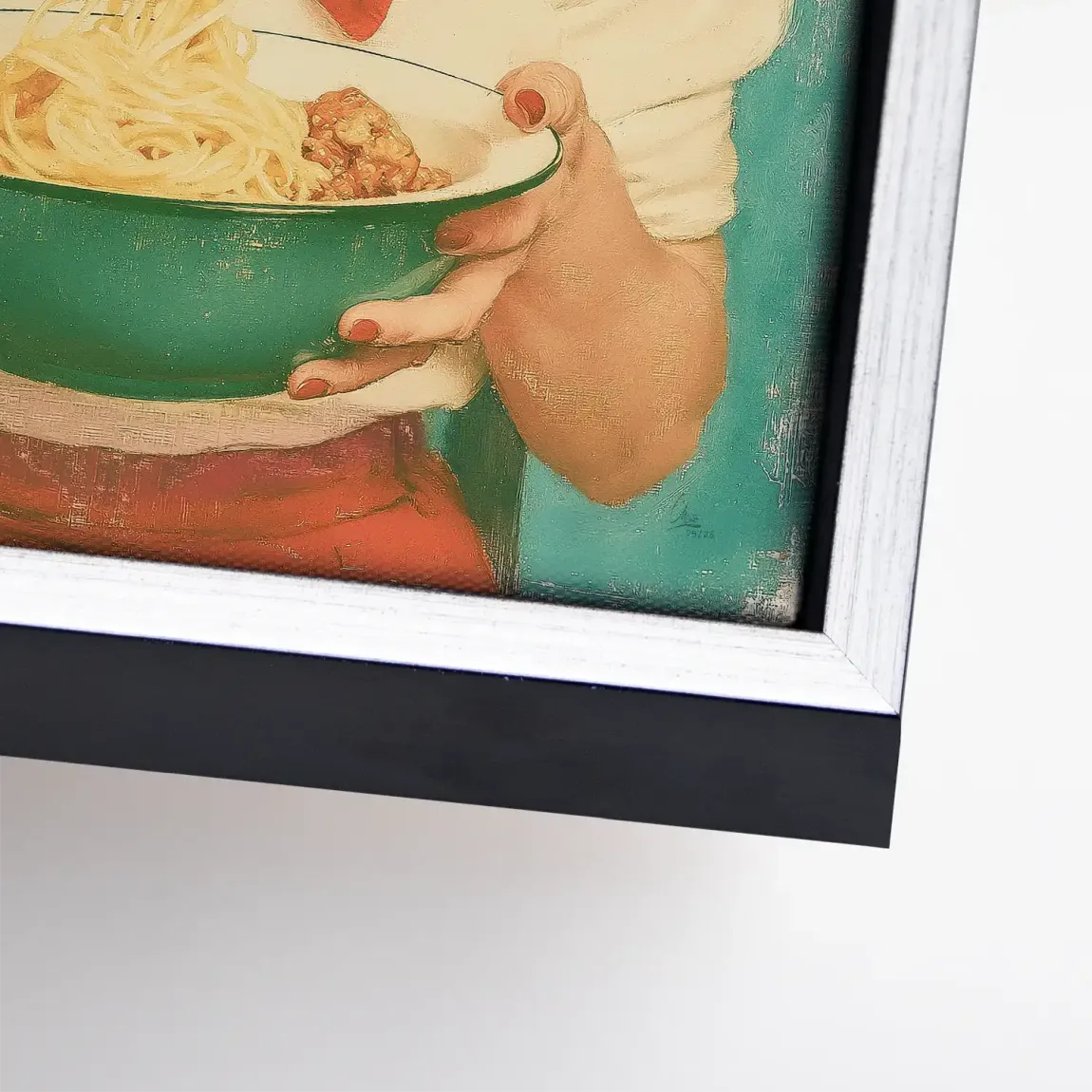 Marilyn Monroe Spaghetti Leinwand Bild