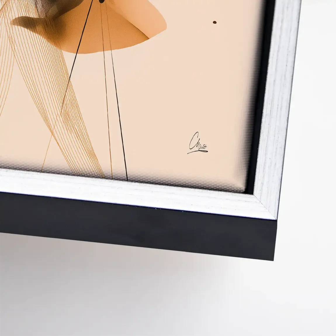 Amber Flow Harmony Leinwand Bild