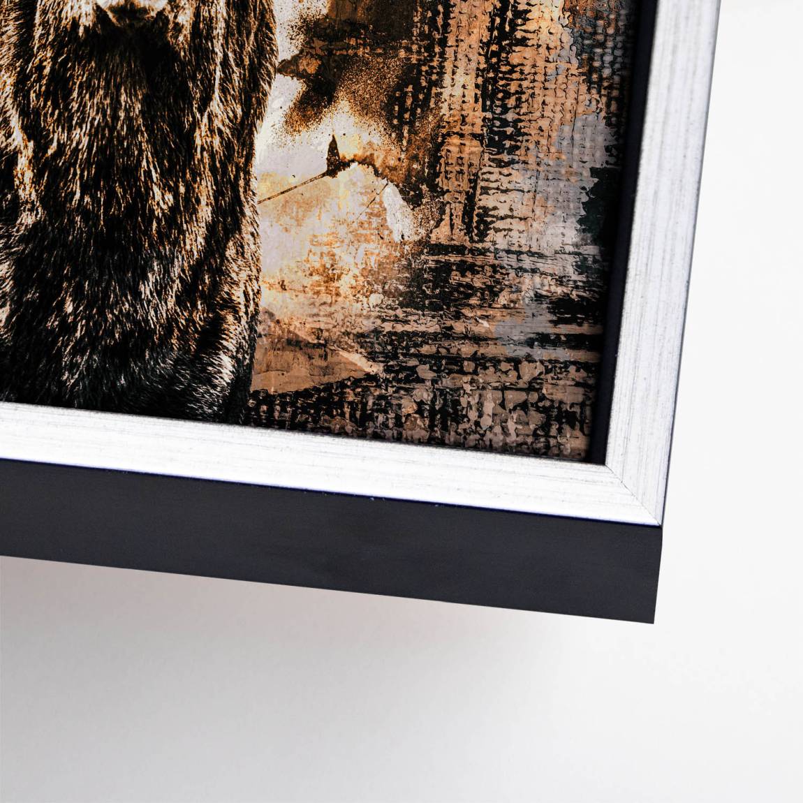 Hirsch Abstrakt Art Leinwand Bild