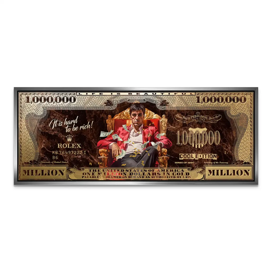 Scarface Million Legacy Dollar Leinwand Bild