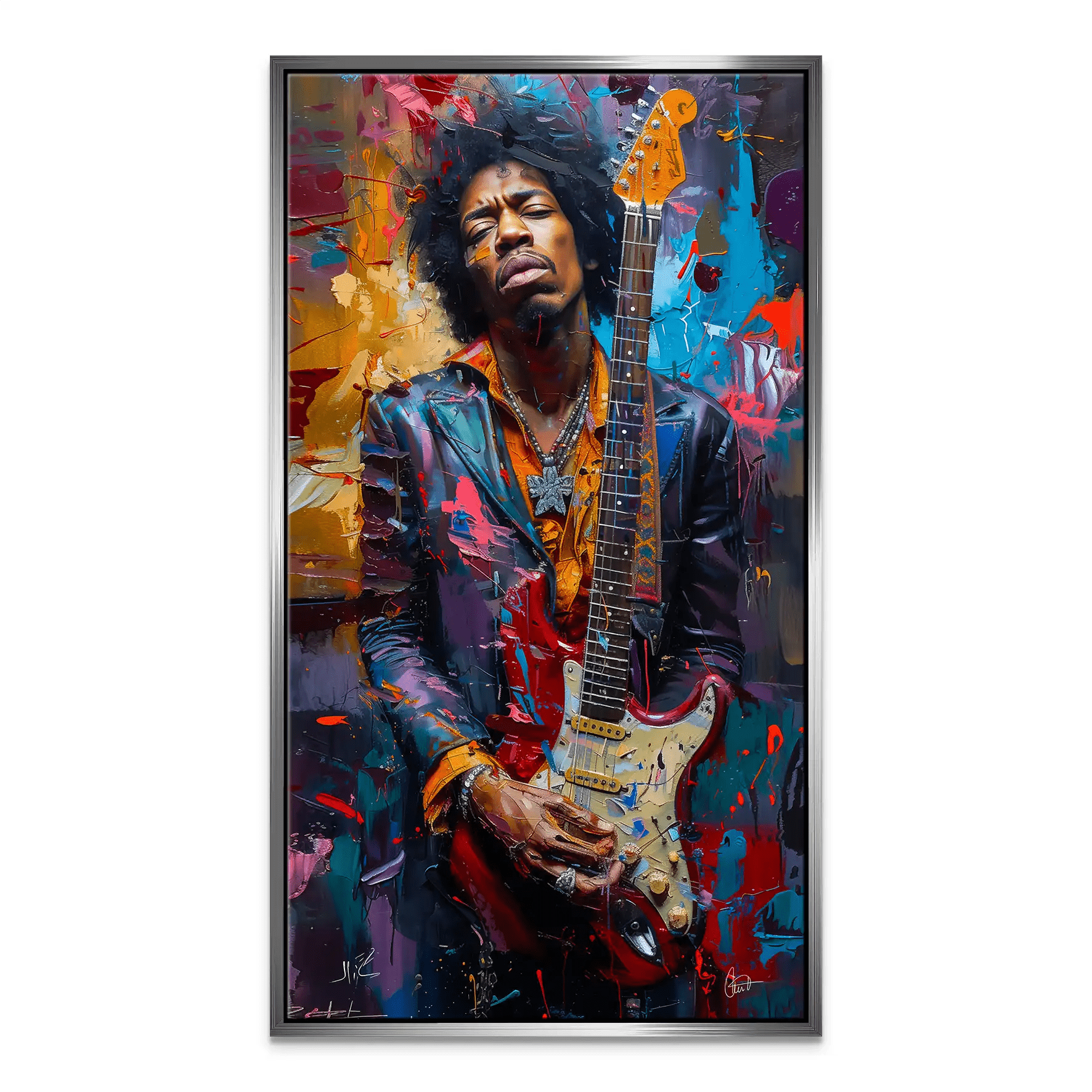 Jimi Abstrakt Color Leinwand Bild INGALERiE