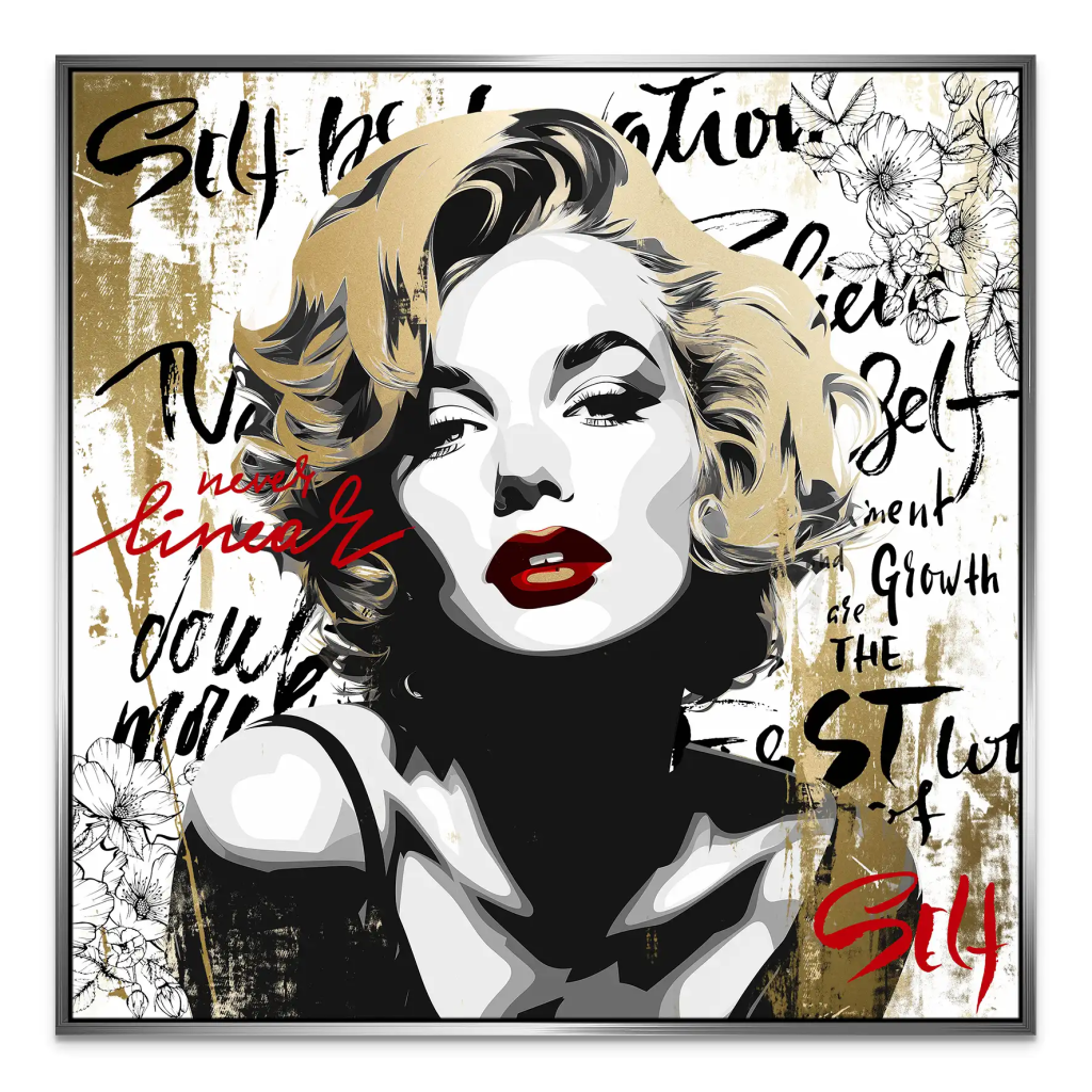 Marilyn Monroe Never Linear Leinwand Bild INGALERIE