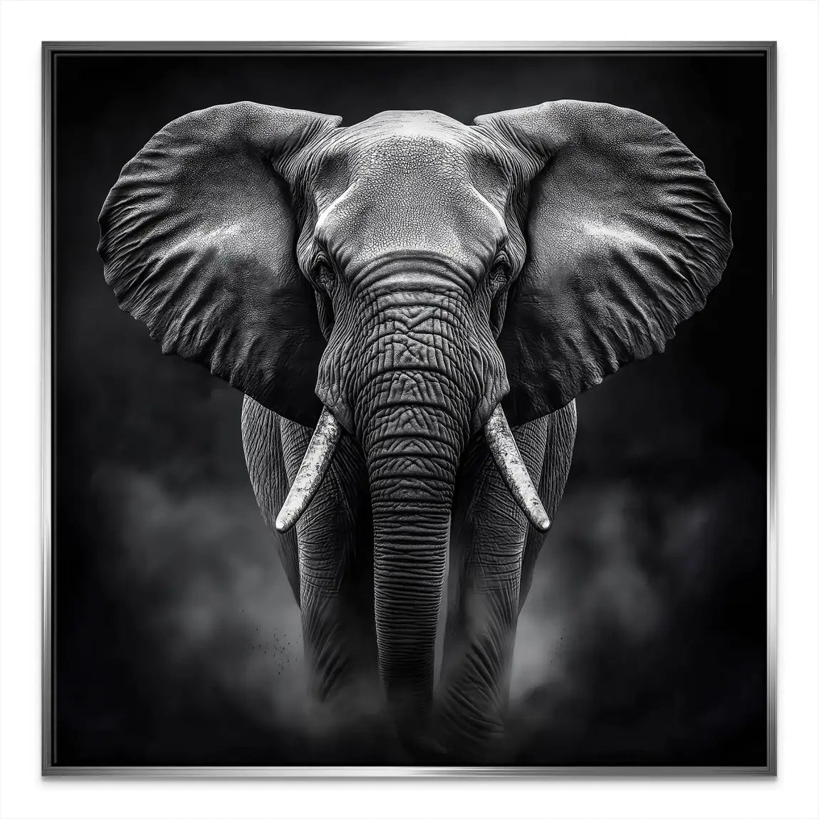 Elefant Black Style Leinwand Bild INGALERIE