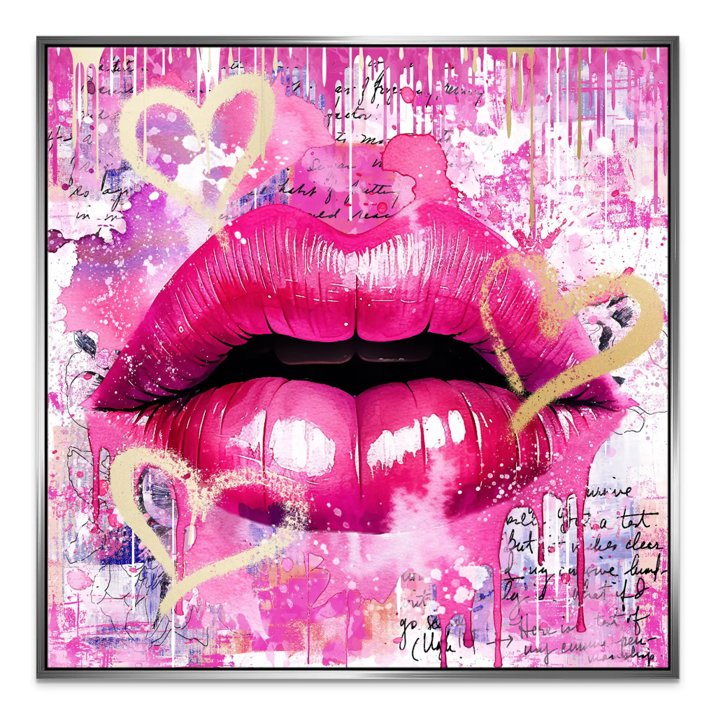 Sweet Lips Leinwand Bild INGALERIE