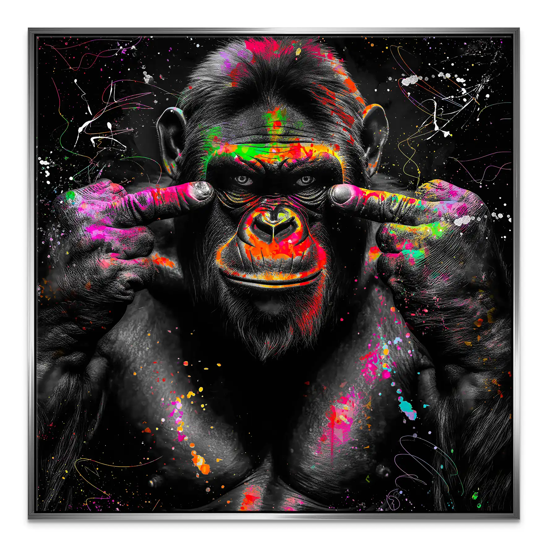 Bad Gorilla Leinwand Bild INGALERIE
