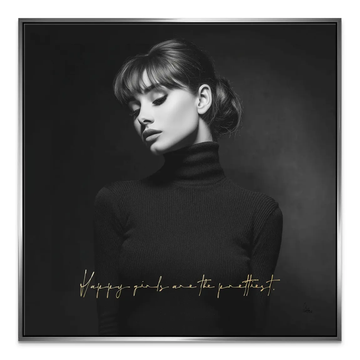 Audrey Hepburn Pretty Leinwand Bild