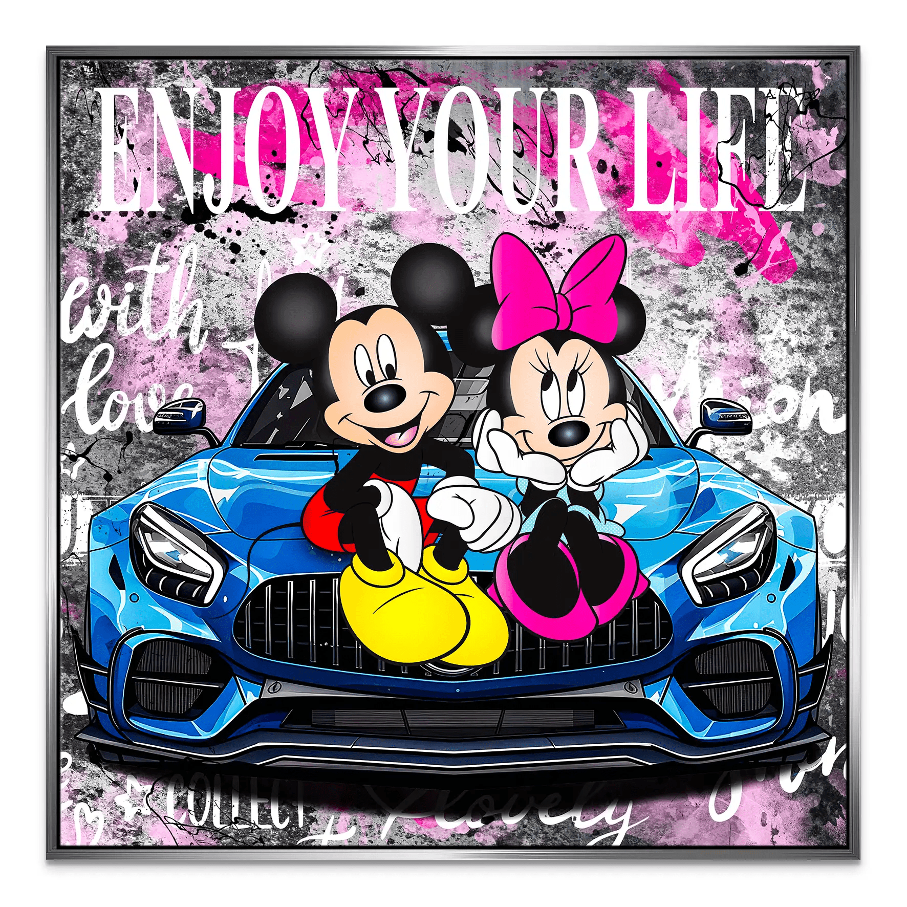 Micky & Minnie Enjoy Leinwand Bild INGALERIE
