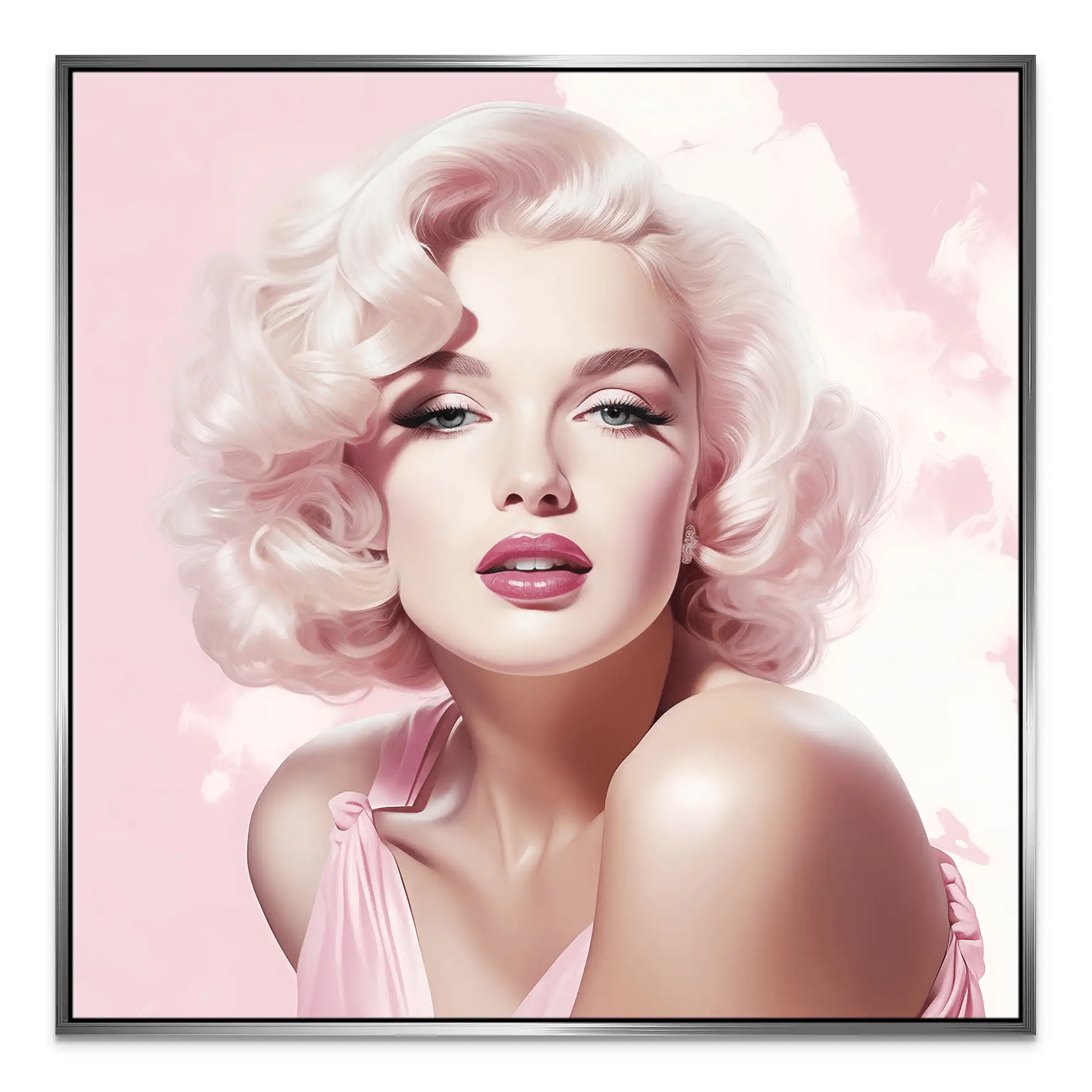 Pink Marilyn Leinwand Bild INGALERIE