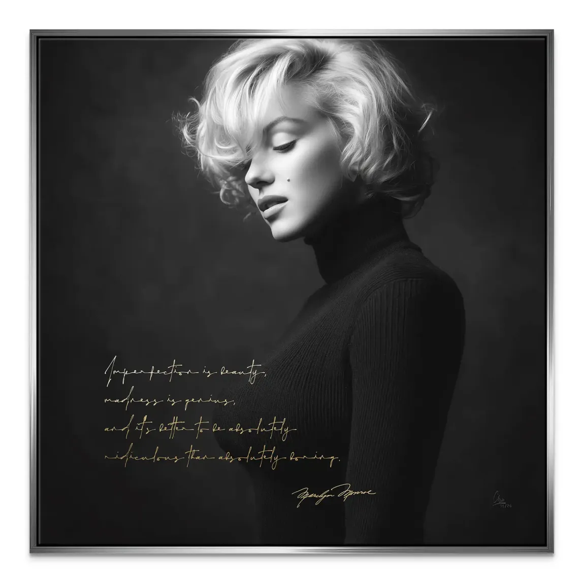 Marilyn Monroe Diva Leinwand Bild