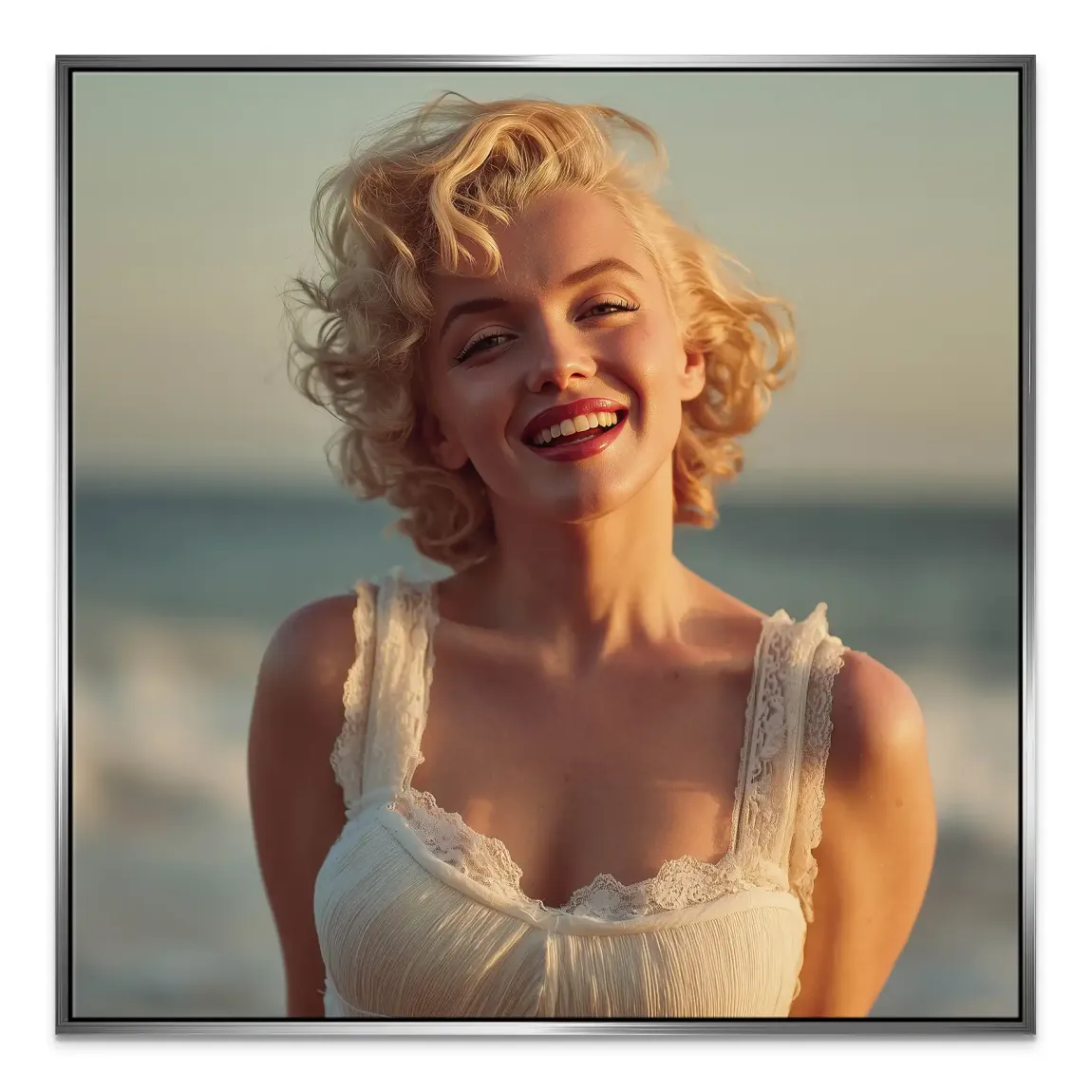 Marilyn Monroe Summer Sun Leinwand Bild