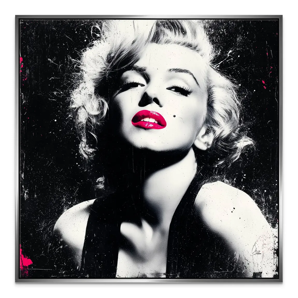 Monroe Noir Art Leinwand Bild