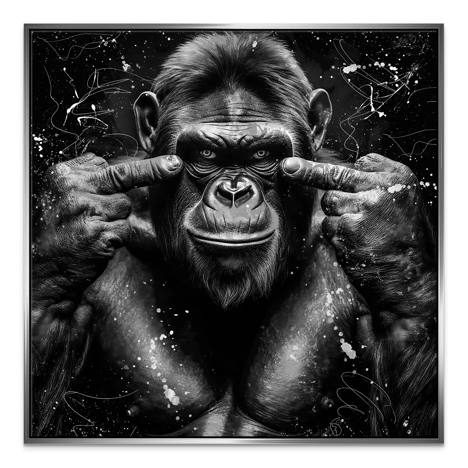 Bad Gorilla Nr.2 Leinwand Bild INGALERIE