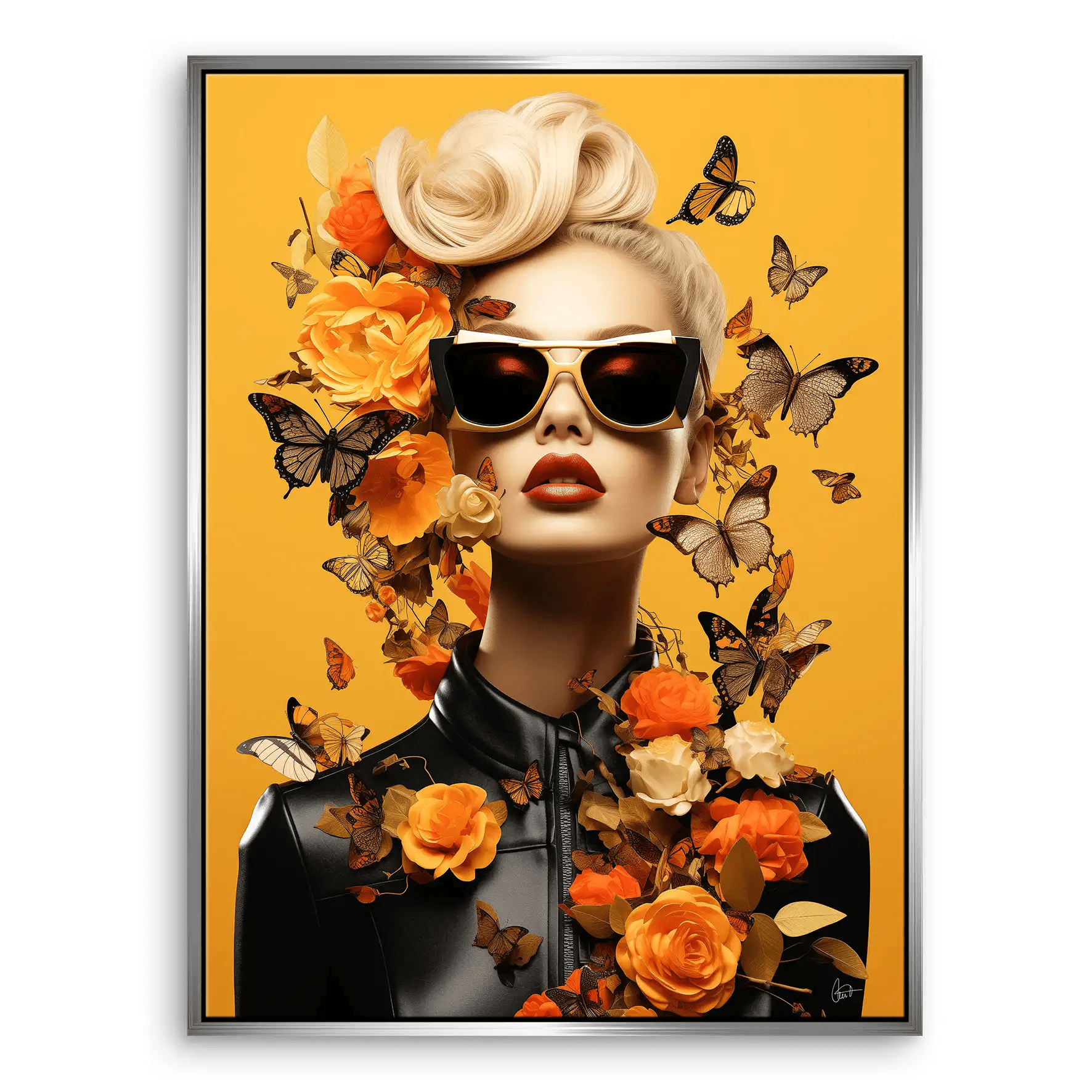 Butterfly Fashion Leinwand Bild INGALERIE