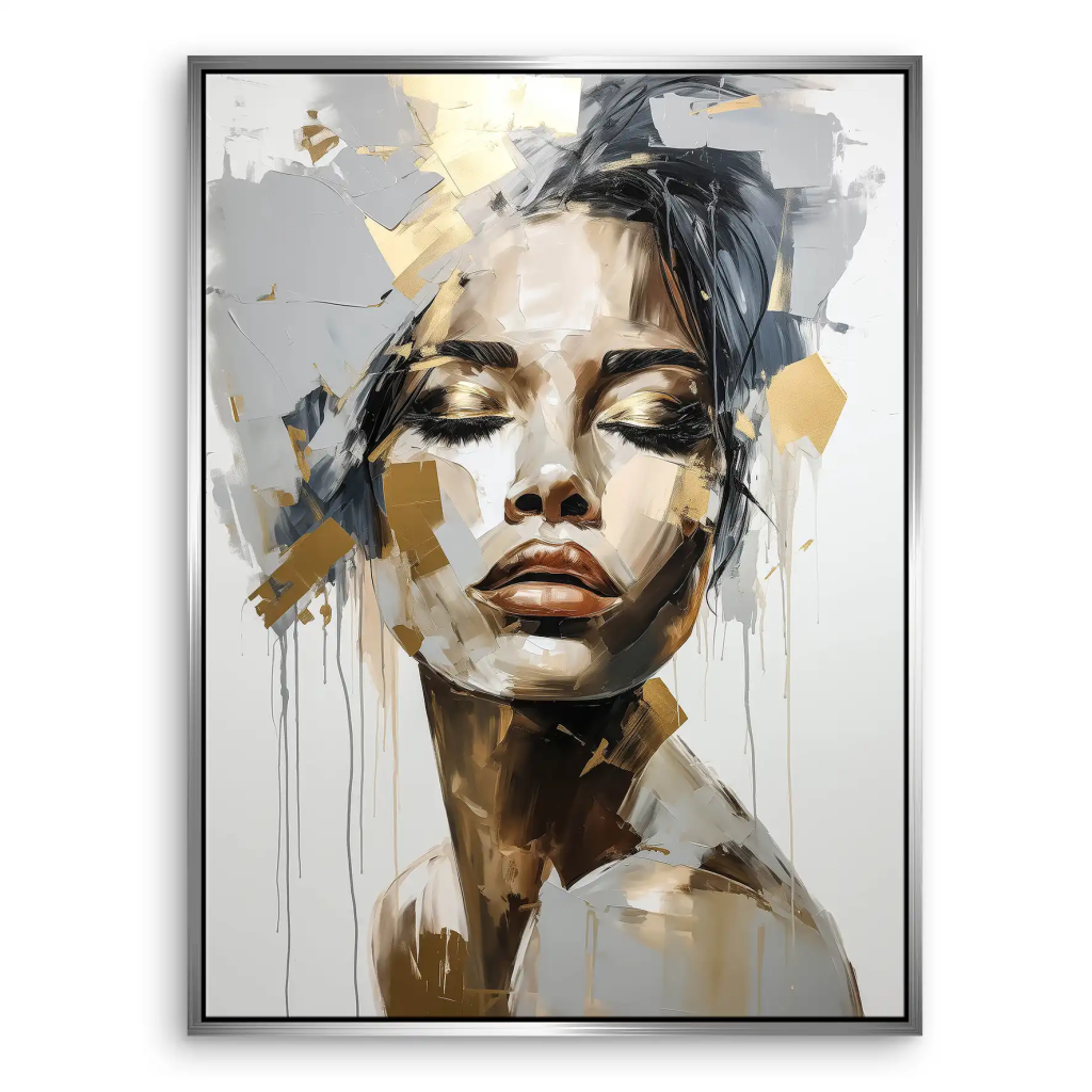 Gold Beauty Leinwand Bild INGALERIE