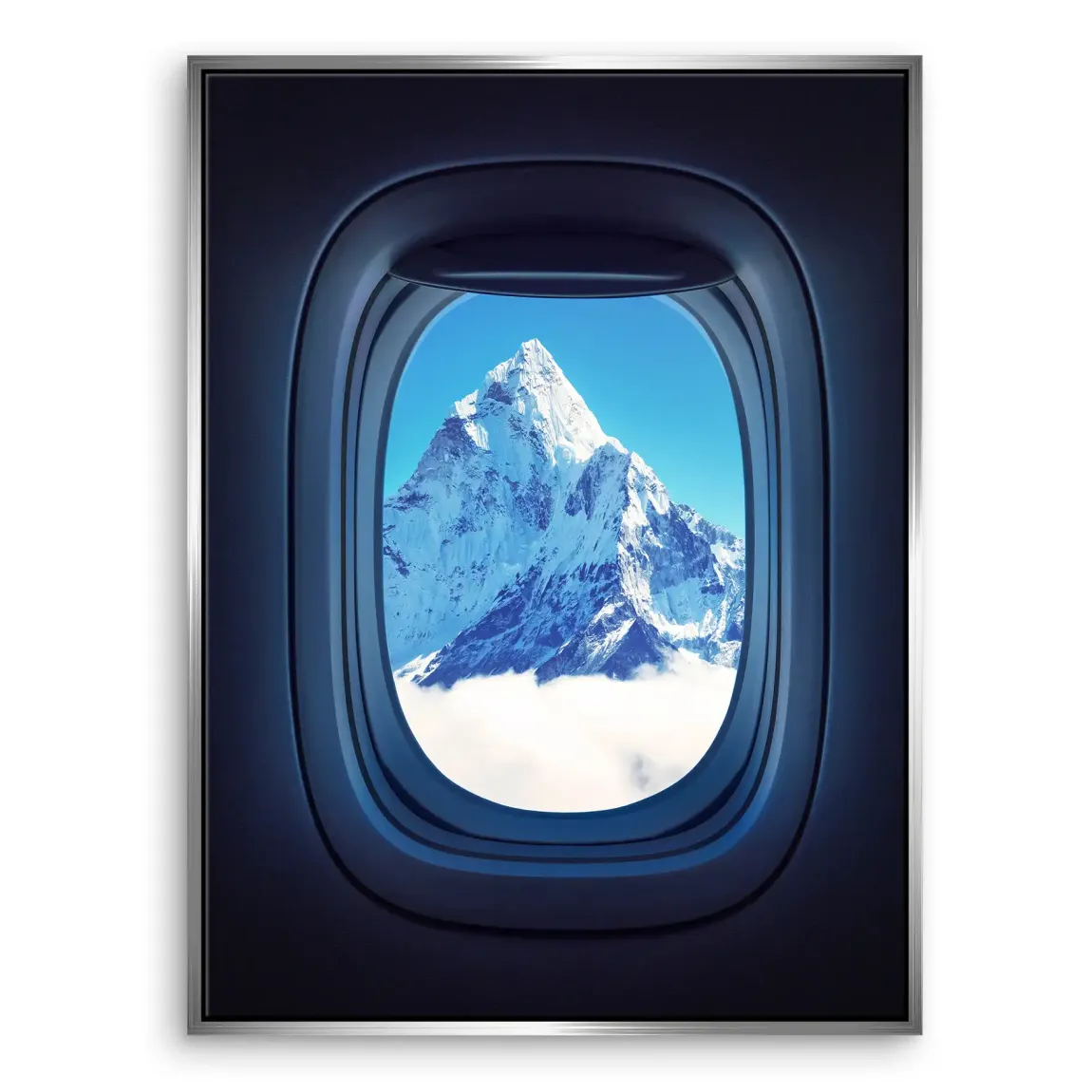 Flugzeugfenster Mount Everest Leinwand Bild