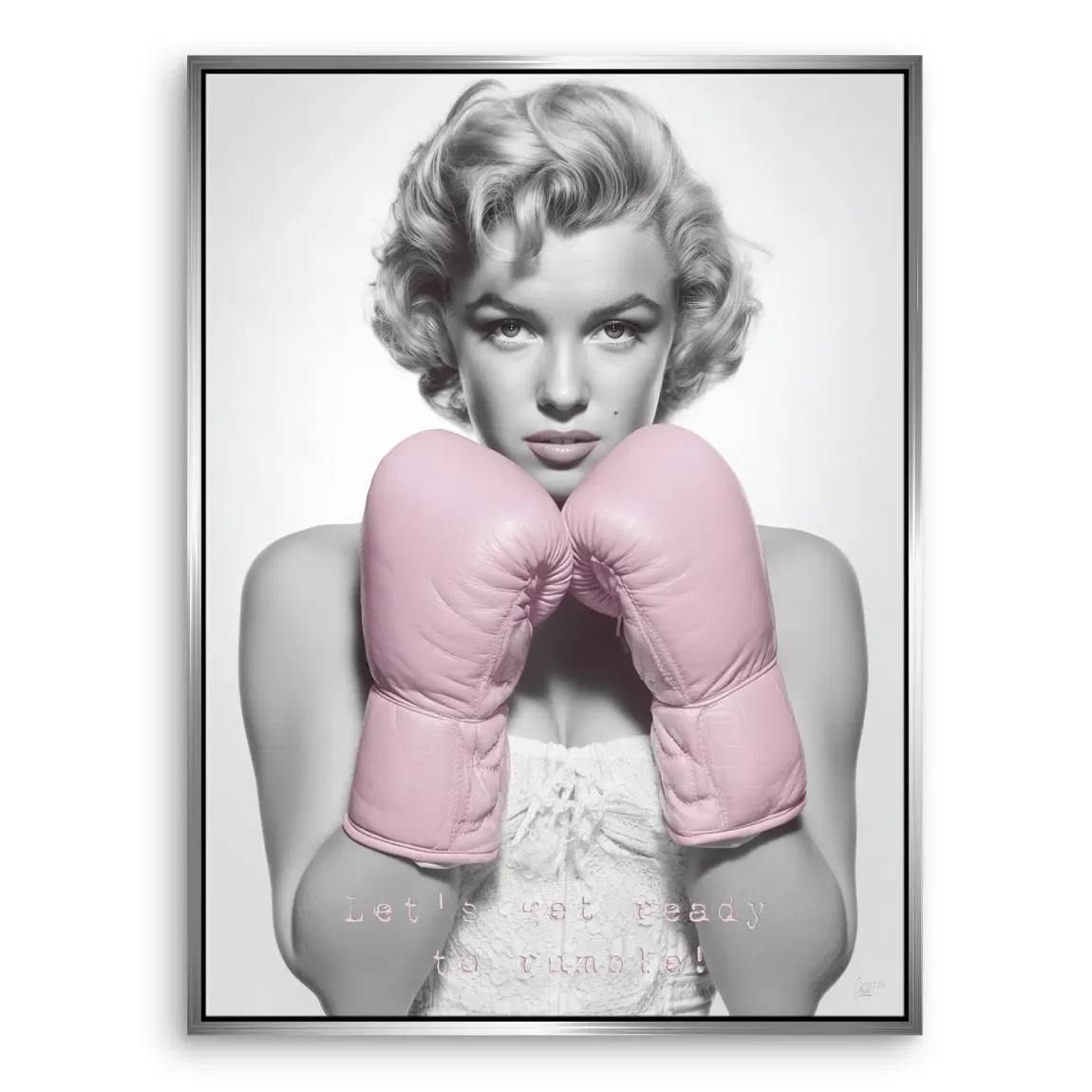 Boxing Marilyn Monroe Leinwand Bild
