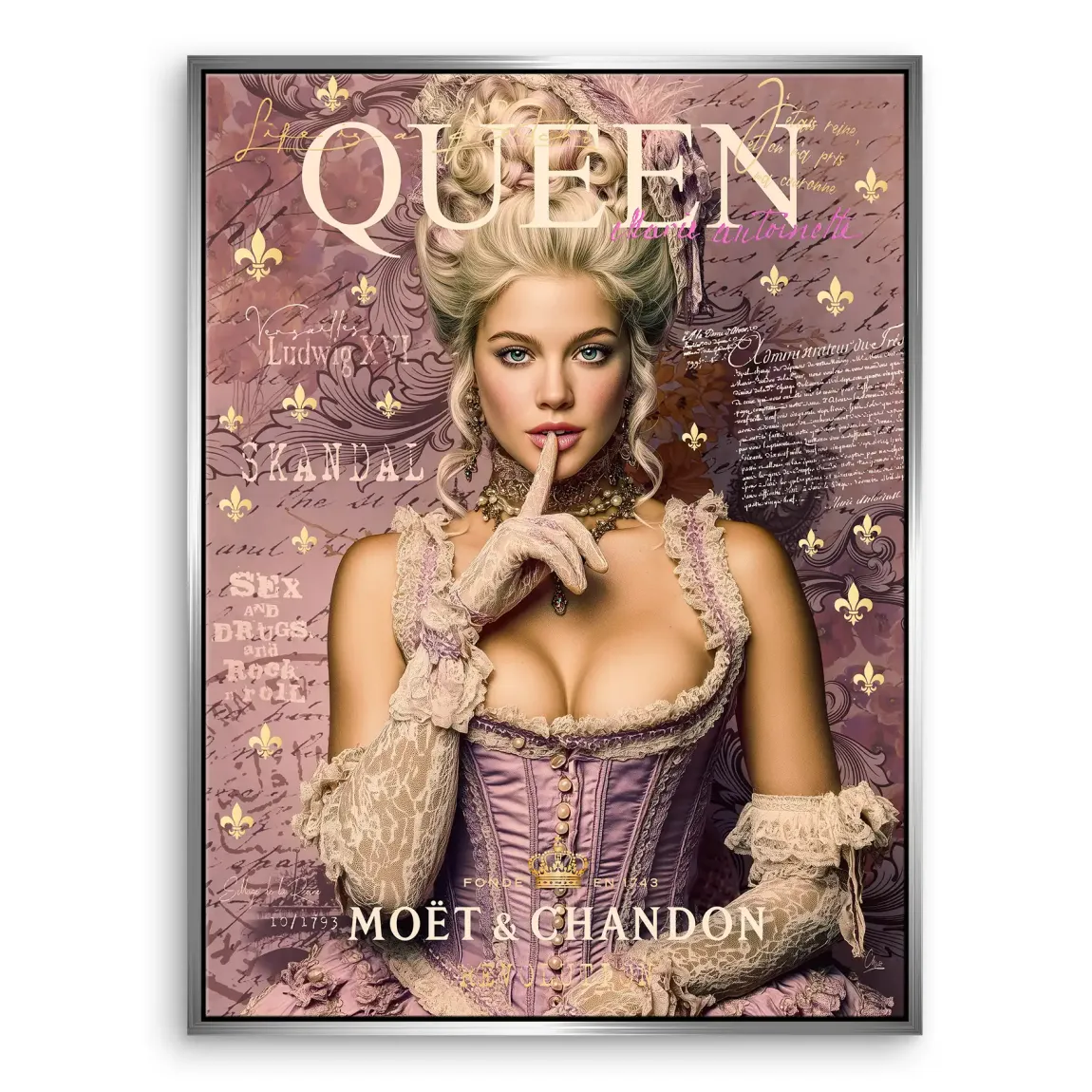 Marie Antoinette Rebell Art Leinwand Bild