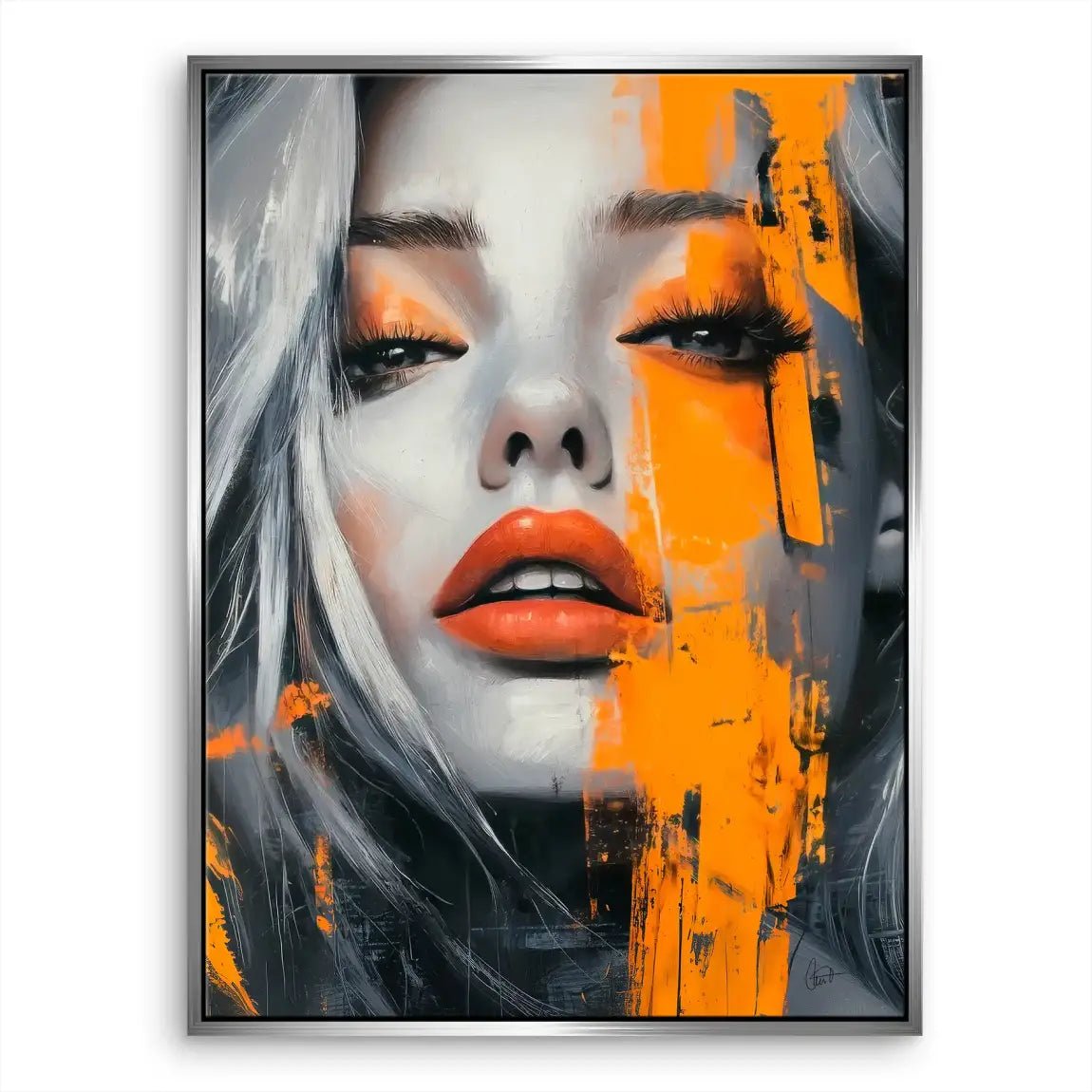 Orange Beauty Leinwand Bild INGALERIE