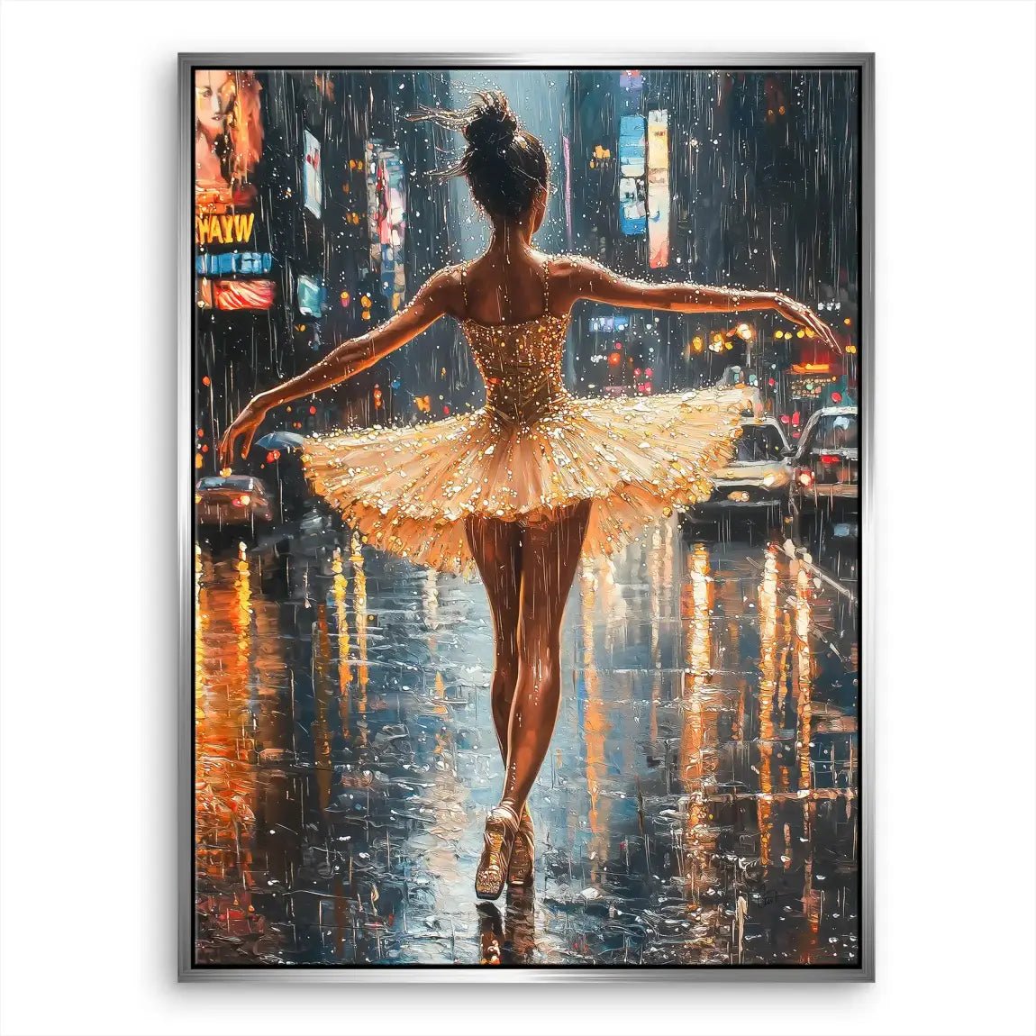 Ballett Rain Leinwand Bild INGALERIE