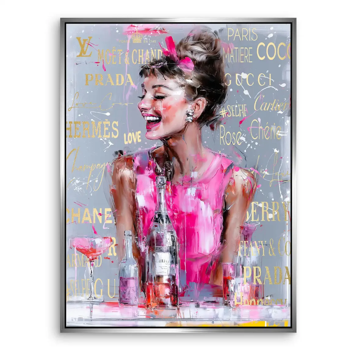 Audrey Pop Couture Leinwand Bild