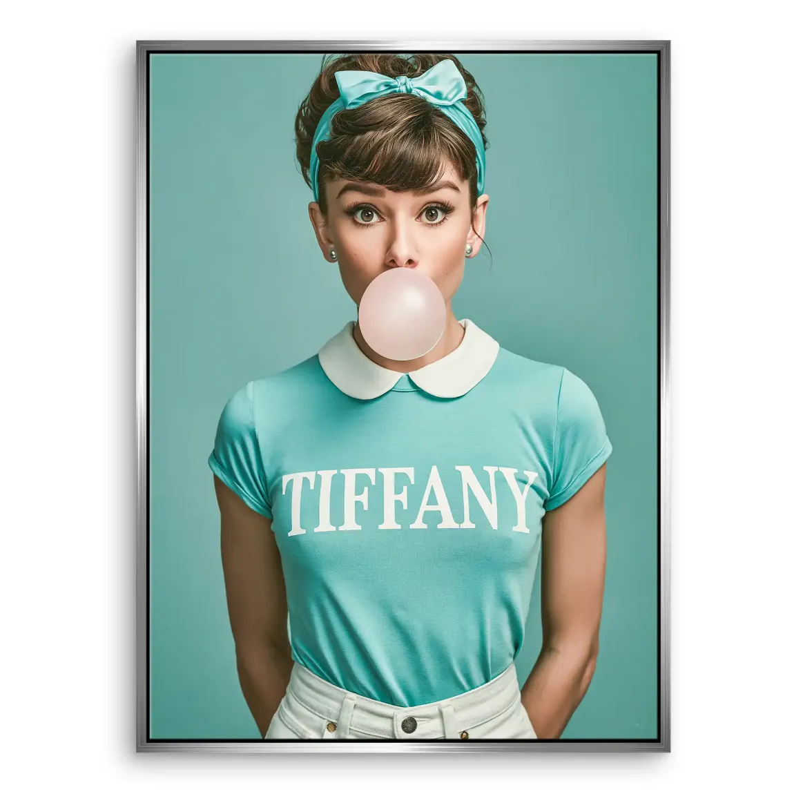 Audrey Bubble Tiffany Leinwand Bild