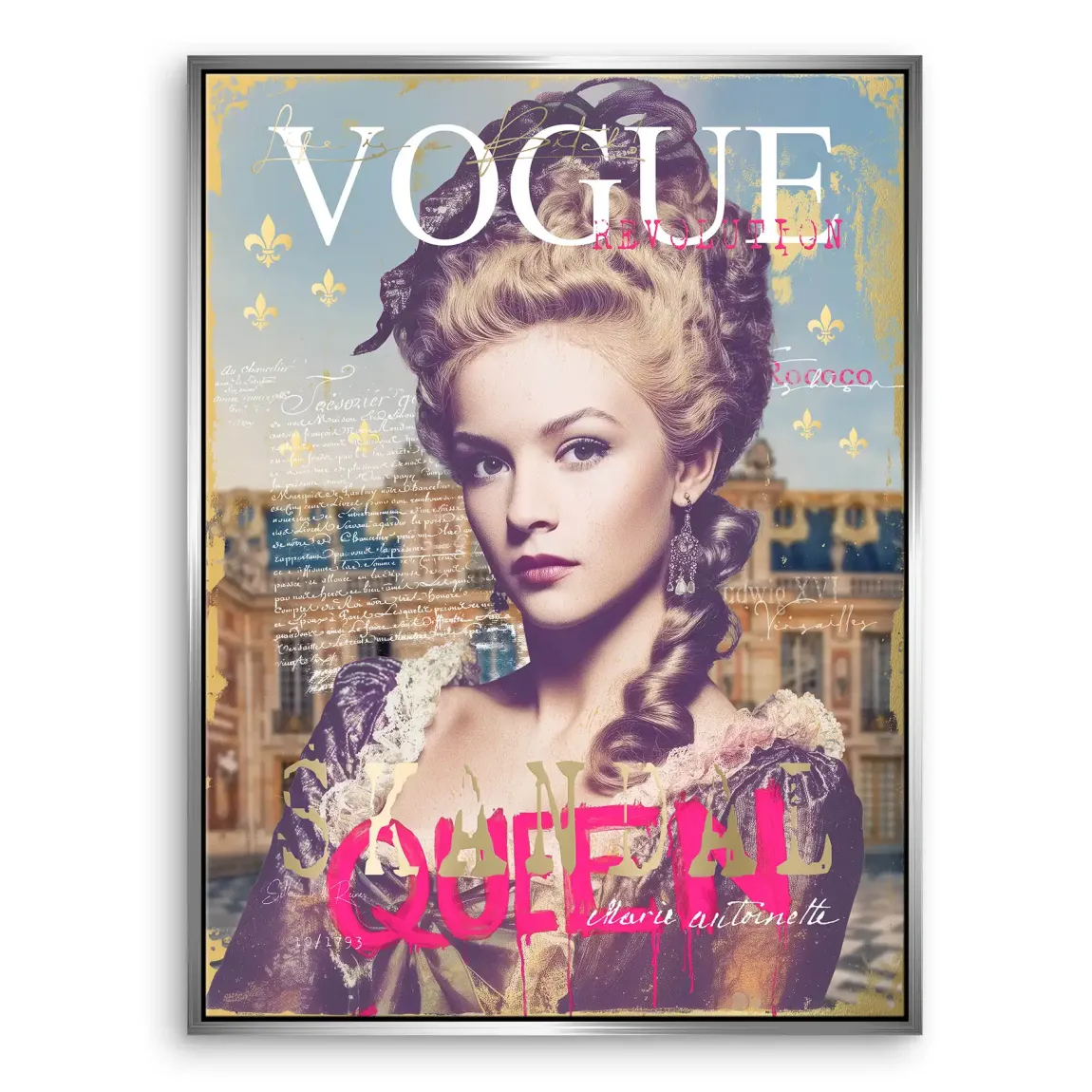 Marie Antoinette Vogue Leinwand Bild