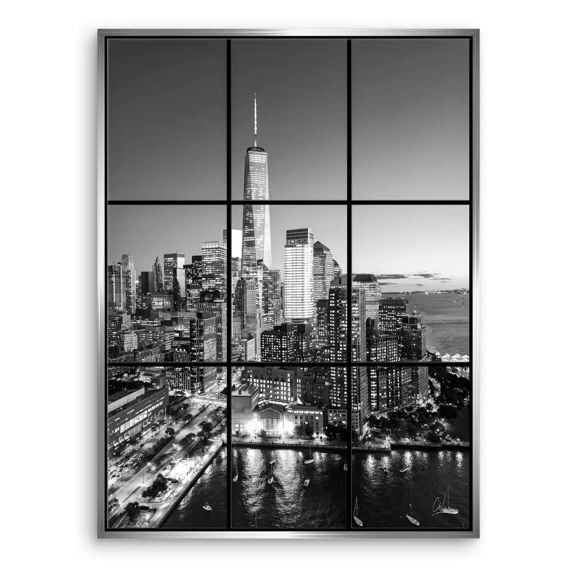 City Lights New York Leinwand Bild