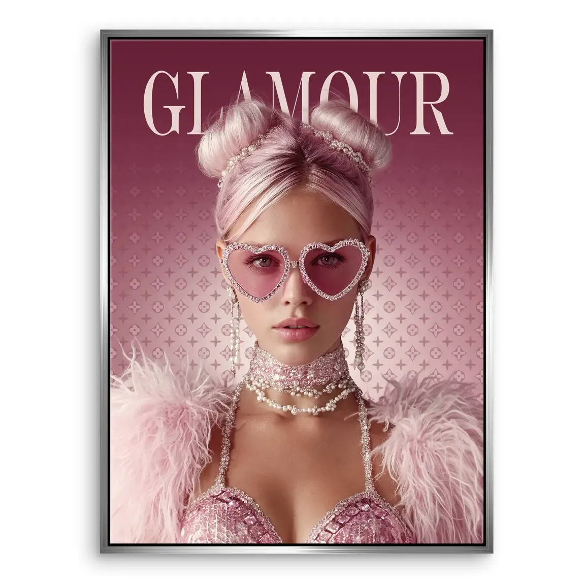 Glamour Lady Leinwand Bild