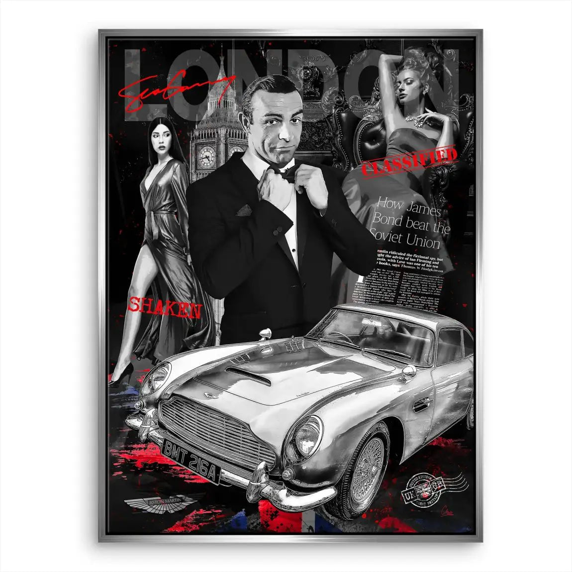 Bond London Style Leinwand Bild INGALERIE