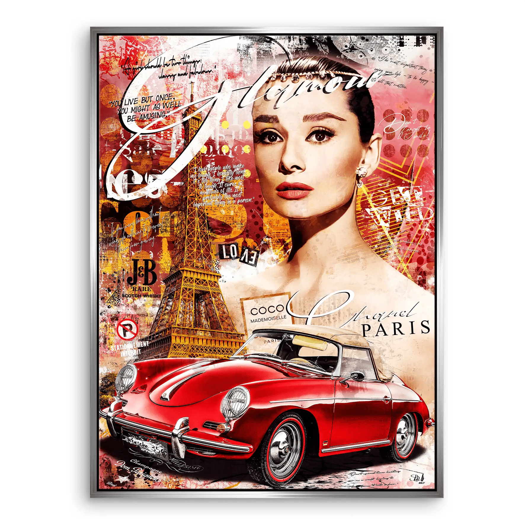 Audrey Paris Pop Art Leinwand Bild INGALERIE