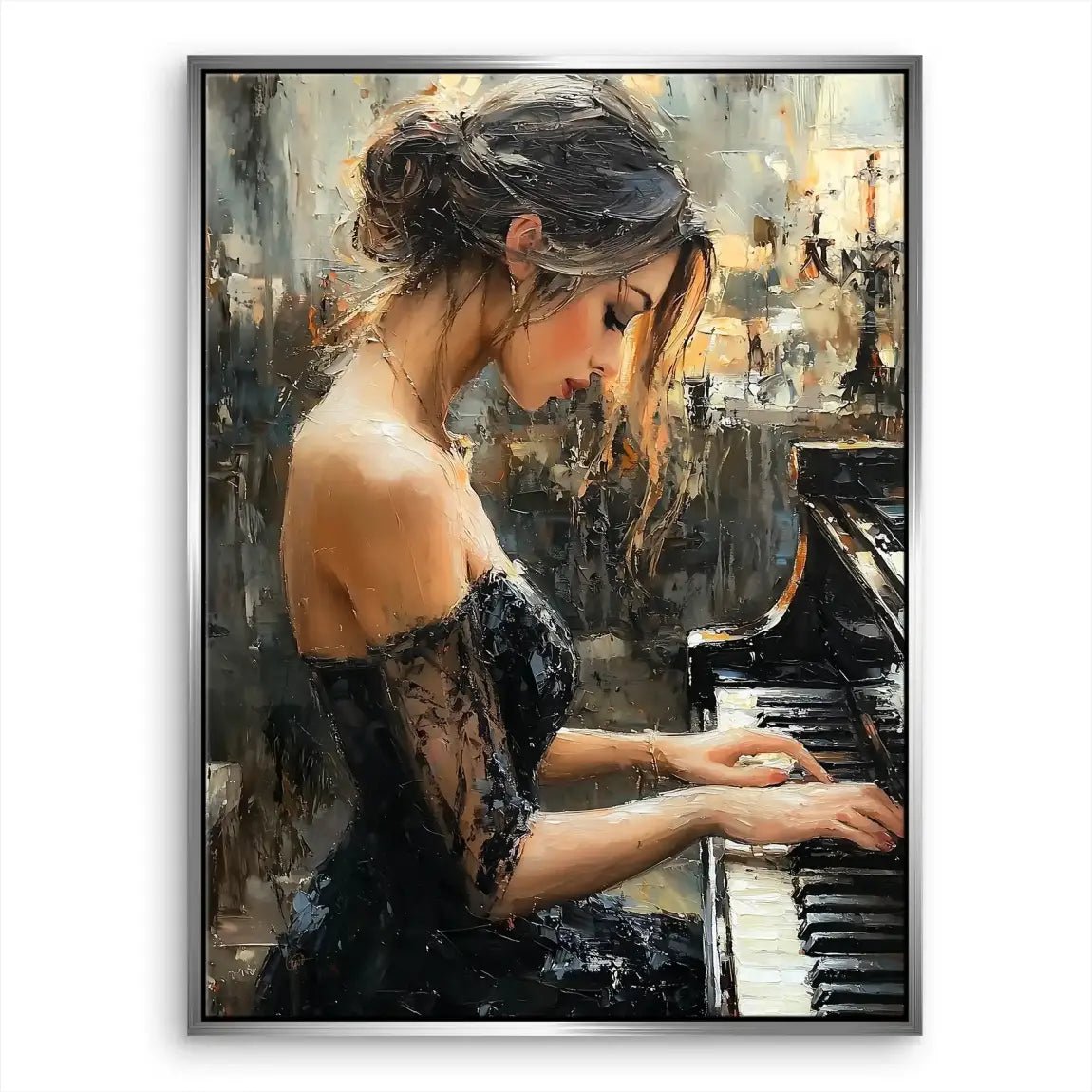 Sensual Piano Leinwand Bild INGALERIE