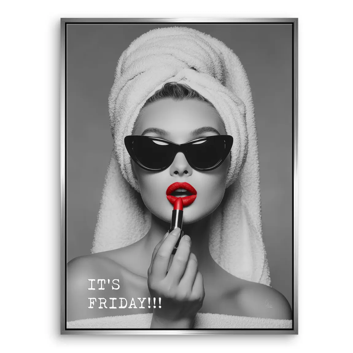 Friday Lipstick Leinwand Bild
