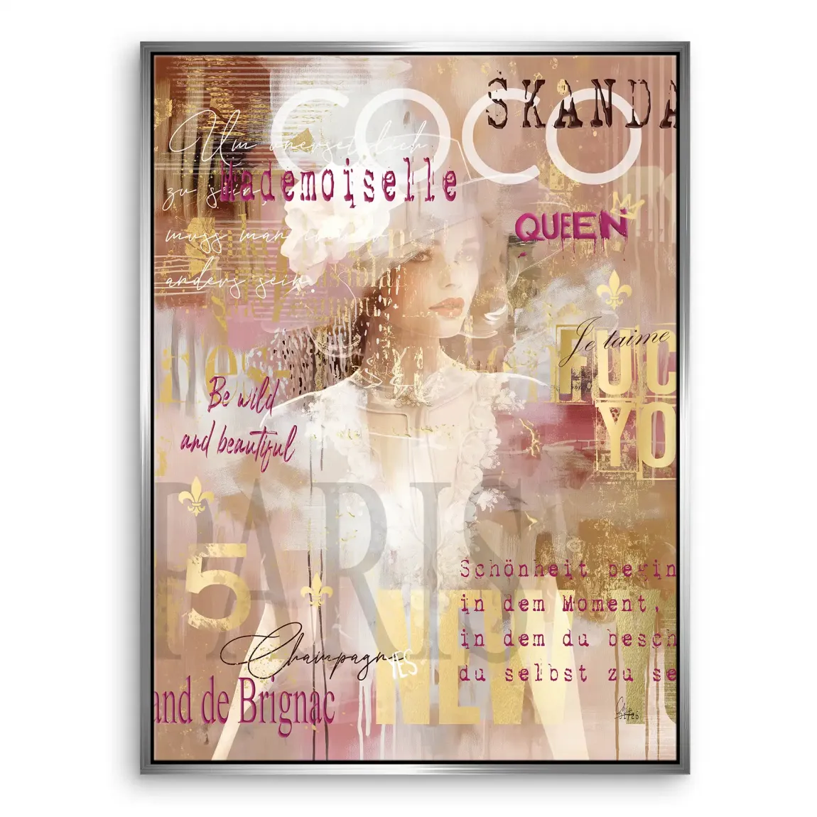 Coco Mademoiselle Leinwand Bild