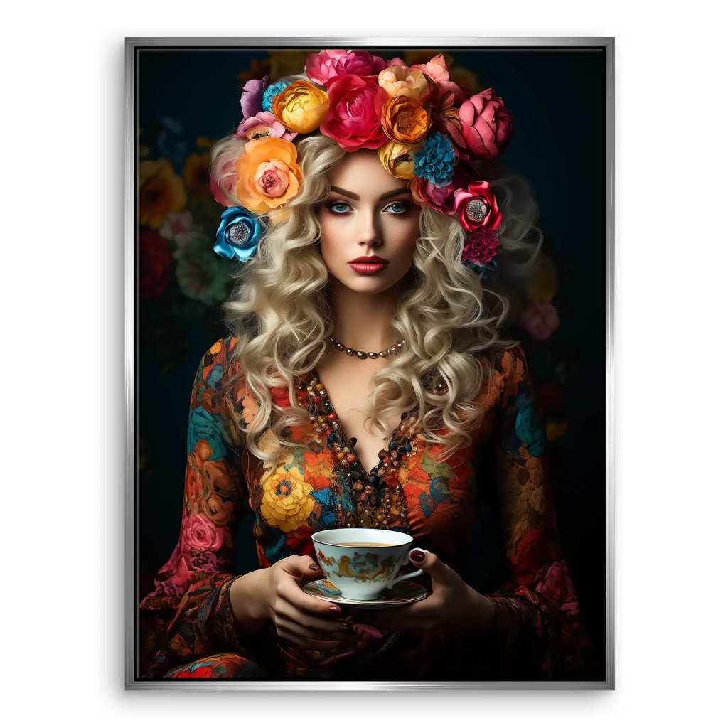 Beauty Bohemian Flower Leinwand Bild INGALERIE