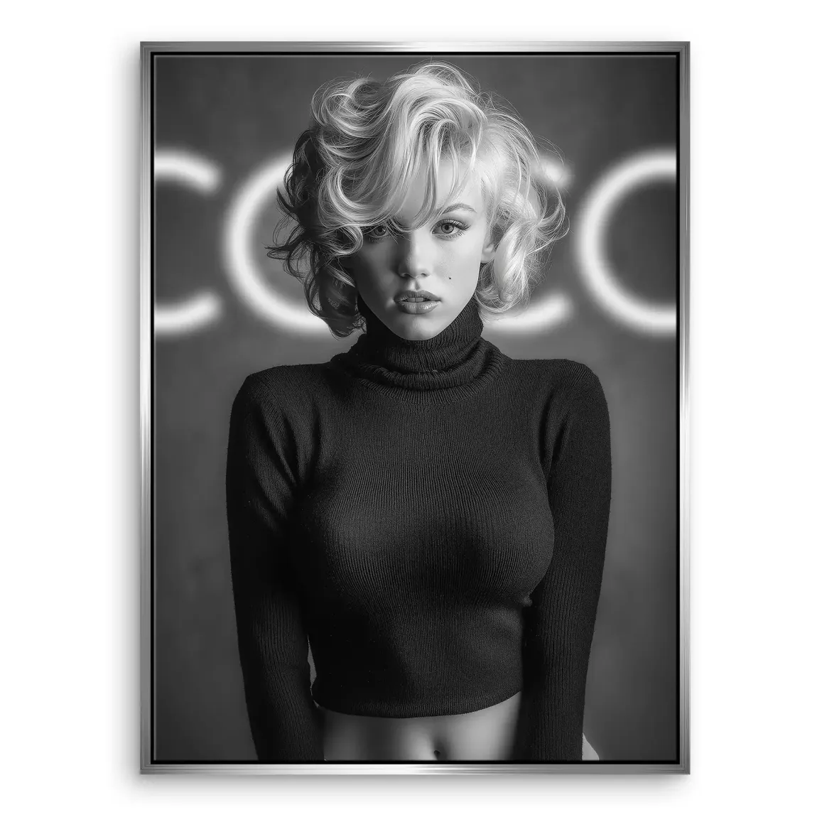 Marilyn Coco Glamour Leinwand Bild