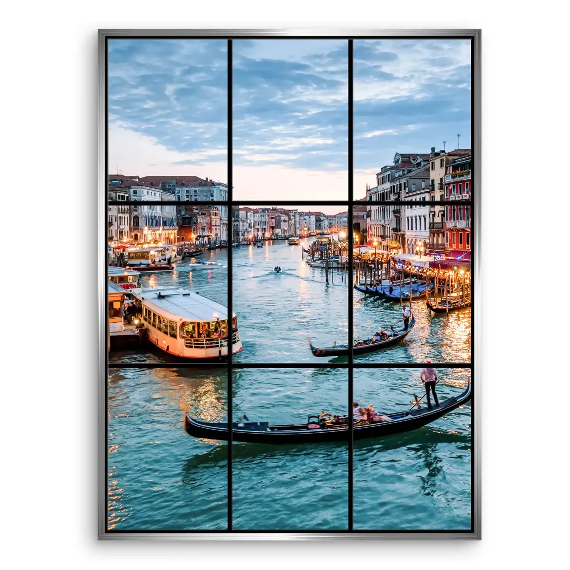 Lichter von Venedig Leinwand Bild