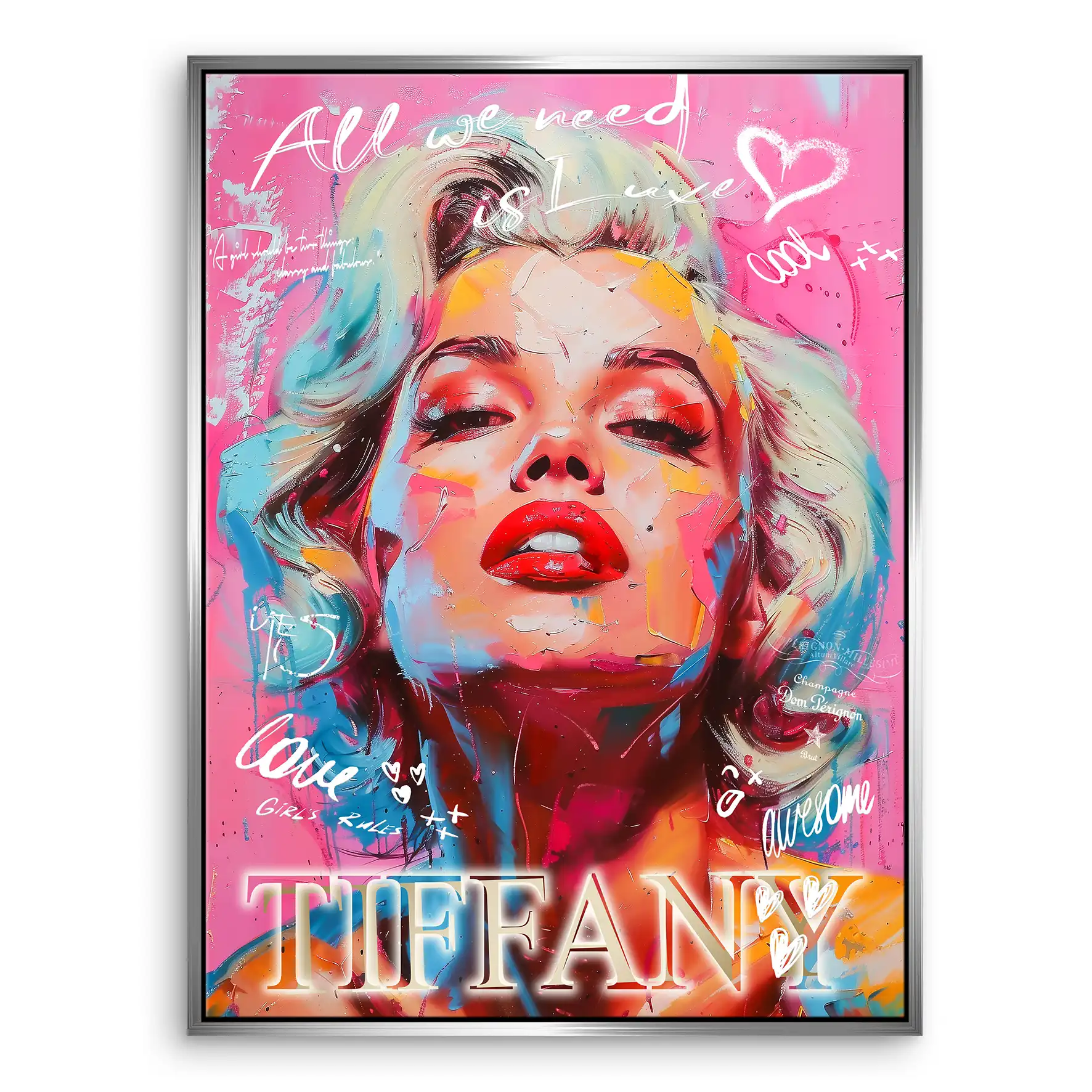 Marilyn Tiffany Leinwand Bild INGALERIE