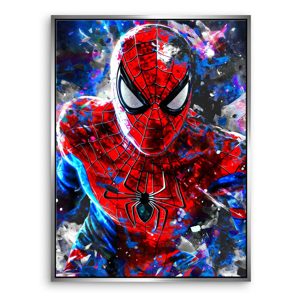 Spiderman Abstrakt Style Leinwand Bild INGALERIE