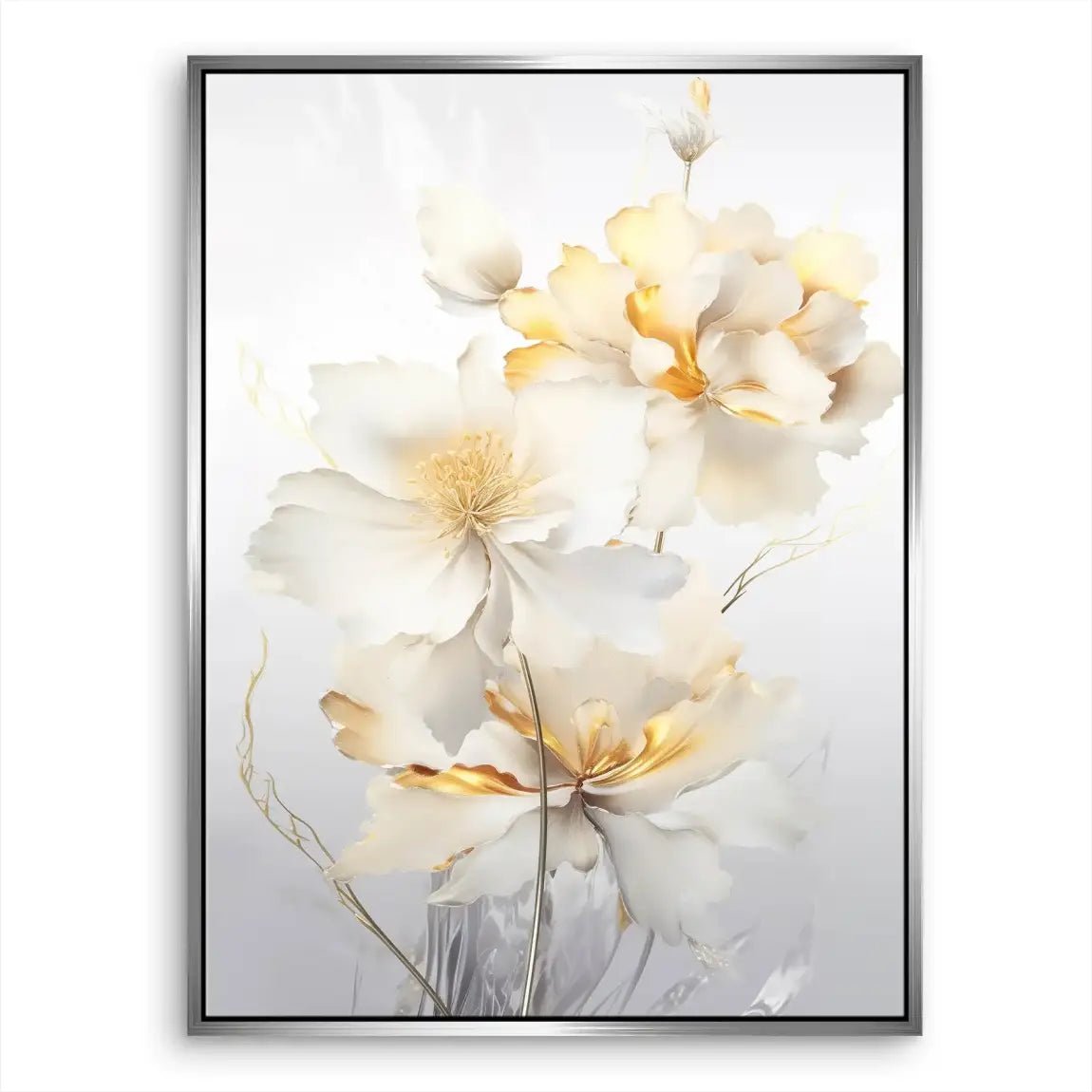 White Flower Leinwand Bild INGALERIE