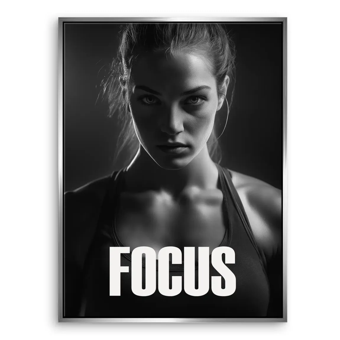 Focus Athletin Leinwand Bild