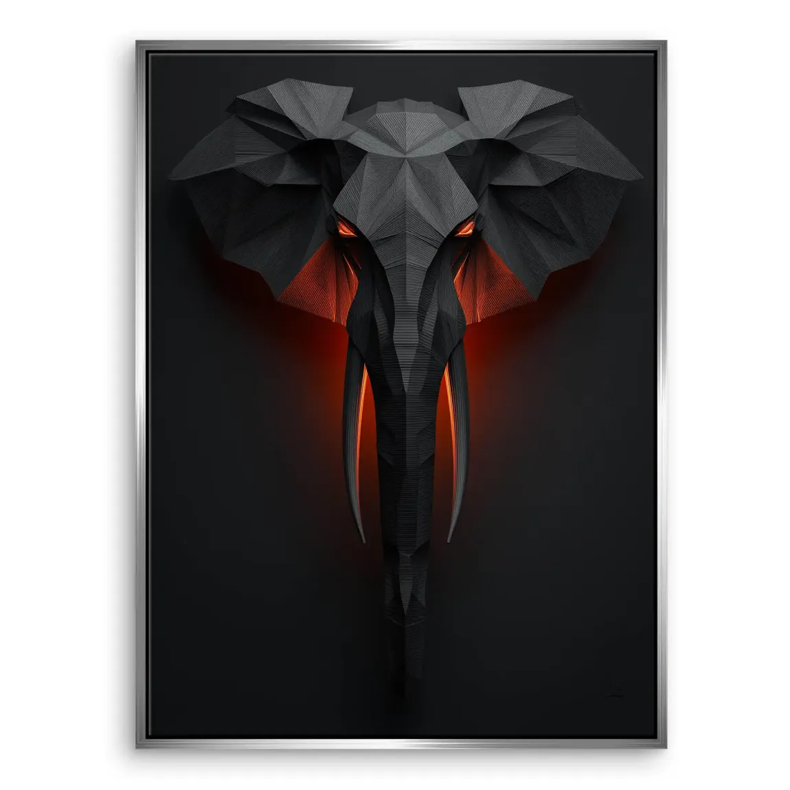 Mystischer Elefant Leinwand Bild