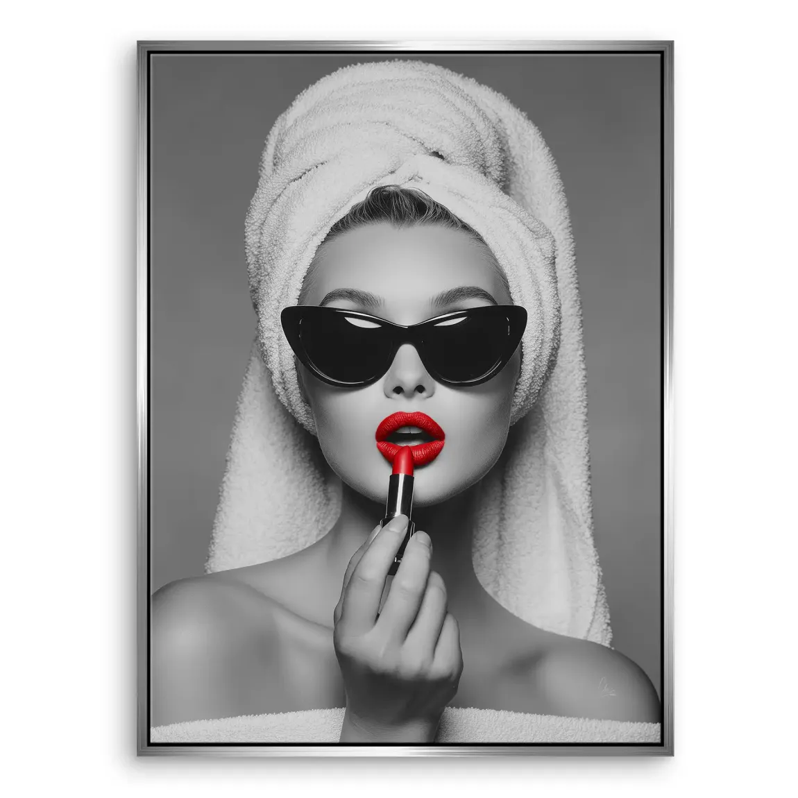 Lipstick Leinwand Bild