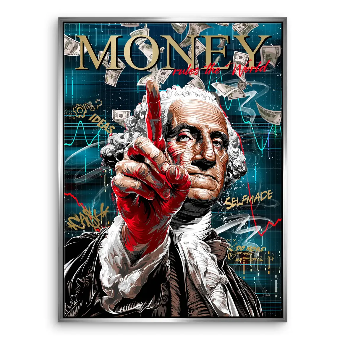 Money Empire Wallstreet Leinwand Bild