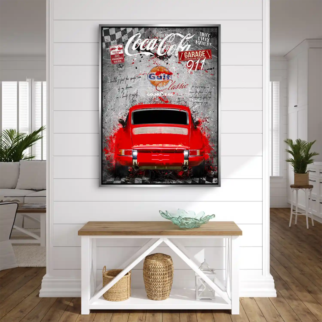 Porsche 911 Modern Style Leinwand Bild INGALERIE