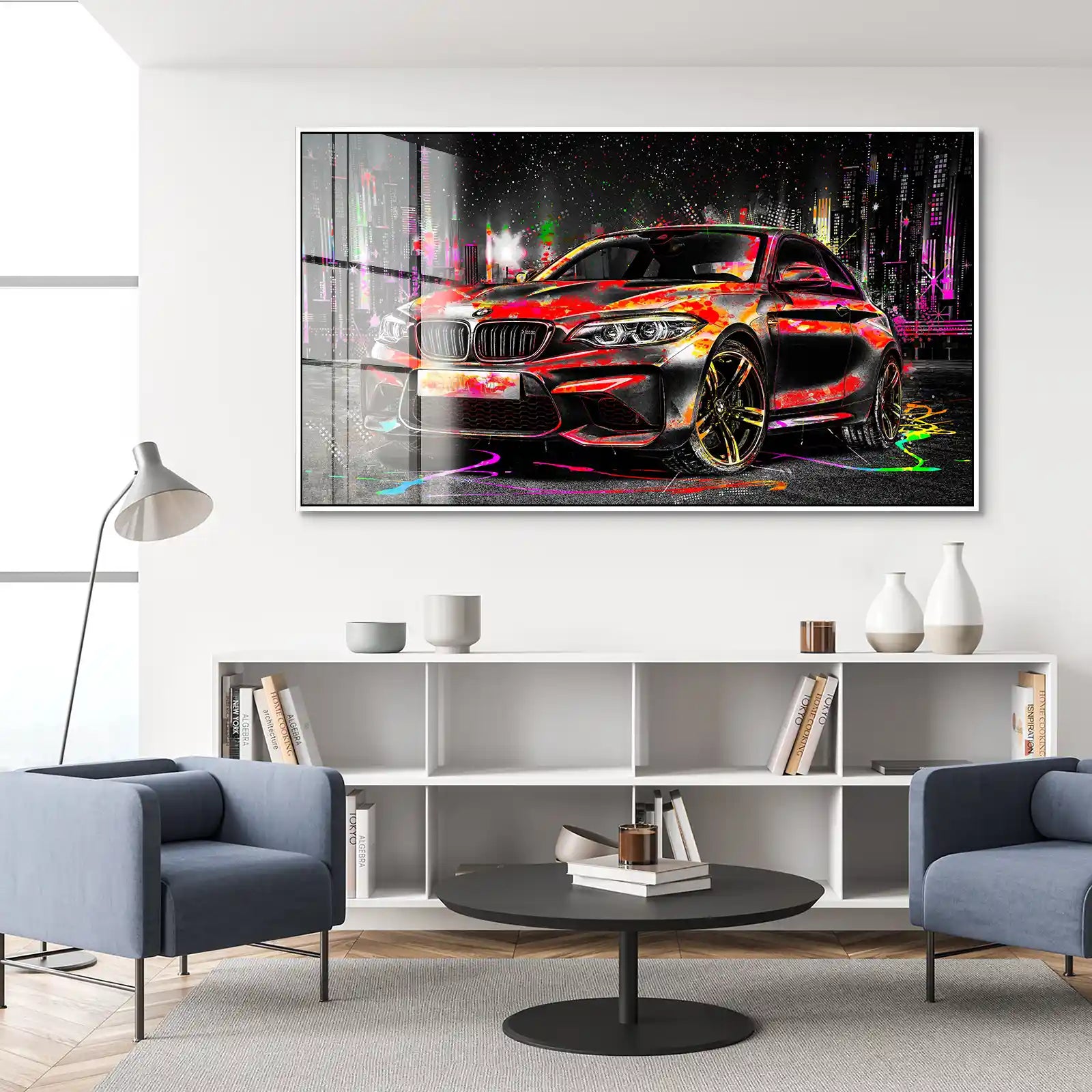 BMW M2 Pop Art Style Acrylglas Bild INGALERIE